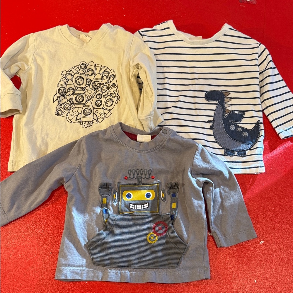 Baby 3 pieces cotton tops Nb-3 months